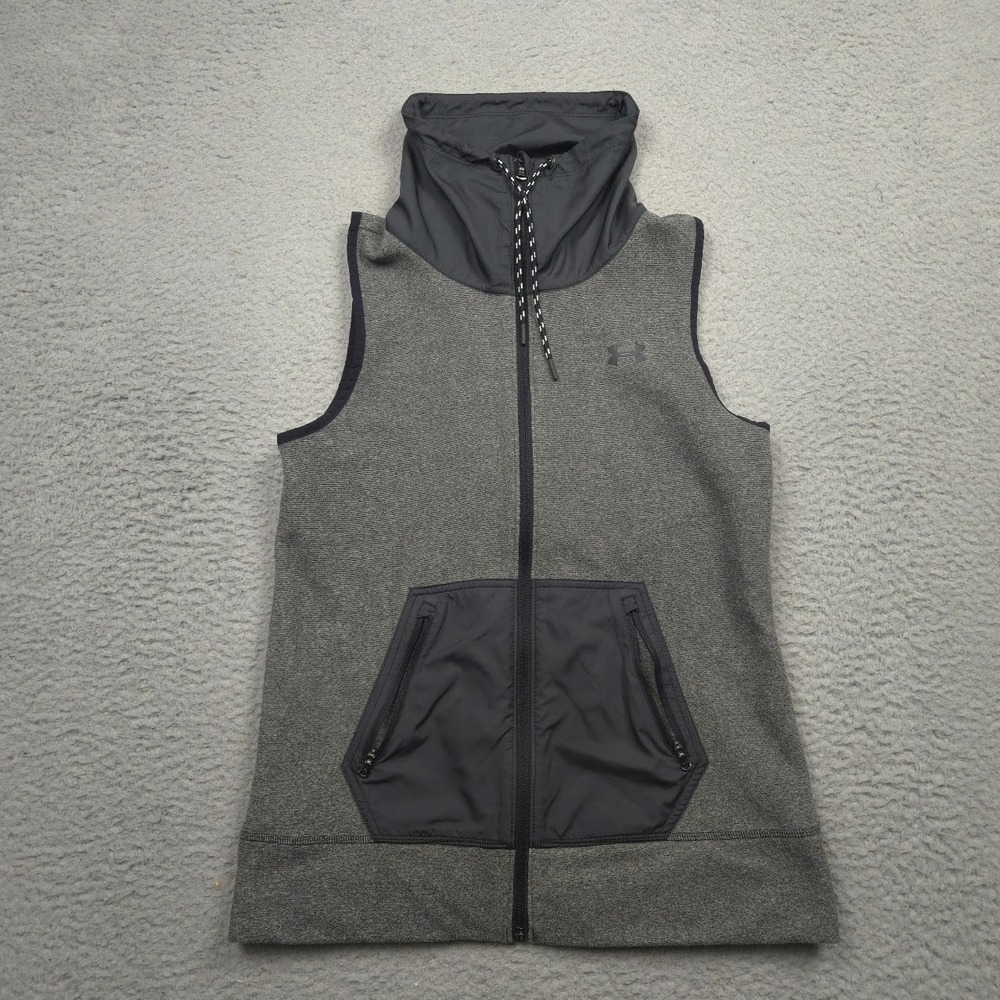Under Armour Survivor ColdGear Infrared Vest Womens Small Gray Full Zip